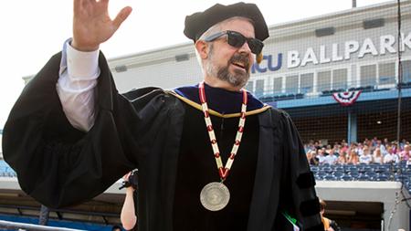 Le Roy at university graduation