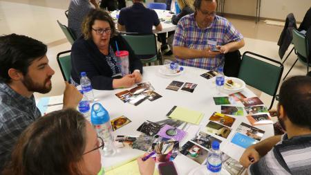 People take part in Interfaith Photovoice project.