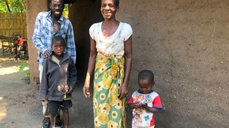 Felesta with her son and grandchildren.