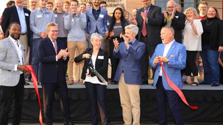 The grand opening of the Calvin University School of Business took place on Sept. 14, 2022. 