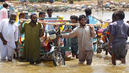 Flooding in Pakistan is affecting 33 million people.