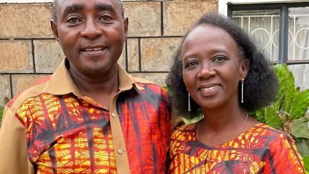 Resonate missionary Mwikali Wambua and her husband. Mwikali works in Christian education in eastern Africa.