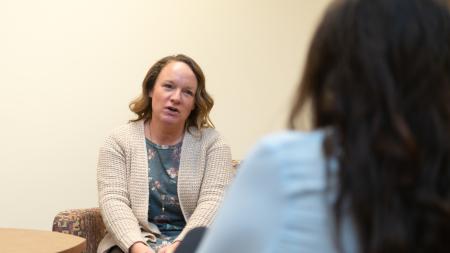 Dr. Erin Olson directs the Dordt University master of social work program and is a professor of social work.