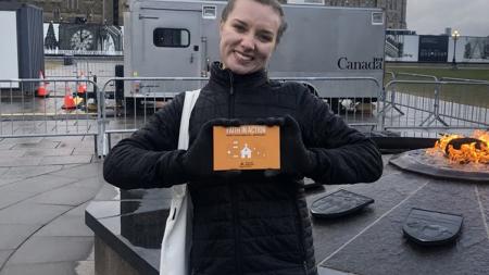 Rose Henderson enjoyed her internship in Ottawa.