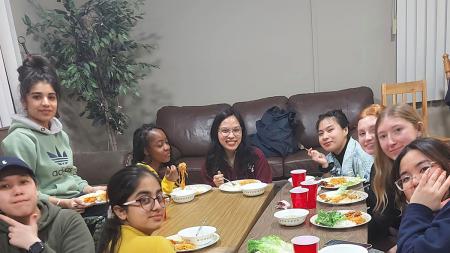 Students participate in campus ministry events at Medicine Hat College.