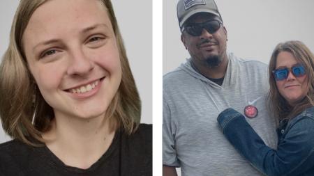 Aaron Solomon-Mills (pictured with his wife, Michelle) and Annika Kolean are distance learners at Calvin Theological Seminary.