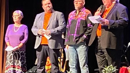 Jonathan Maracle and his band, Broken Walls, performed in Classis Quinte, thanks to a grant from the CRCNA.