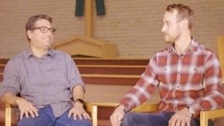 Pastors Marcelo Viana (Amber Church) and Ben VerKerk (Covenant CRC) shared their story about church planting in Winnipeg, Man.