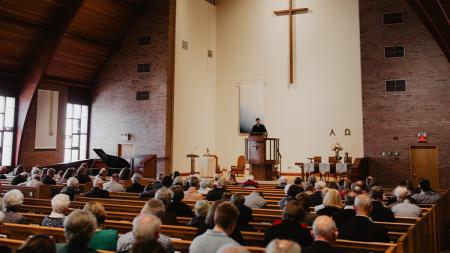 The sanctuary at Calvin CRC