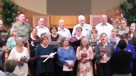 Members of three Kalamazoo, Mich., congregations were part of a joint choir for Ascension Day. 