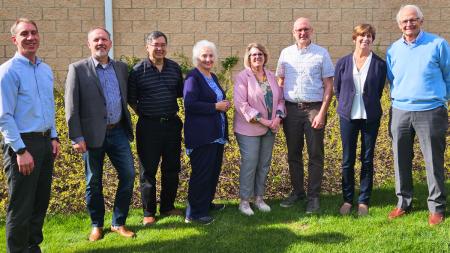 Outgoing Council of Delegates members (left to right): John Lee, Ralph Wigboldus, Casey Jen, Sherry Fakkema, Paula Coldagelli, Tyler Wagenmaker, Sally Larsen, and Wayne Brower