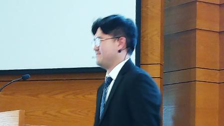 Kang Heo helped lead the chapel service at CTS on Apr. 17, 2024.