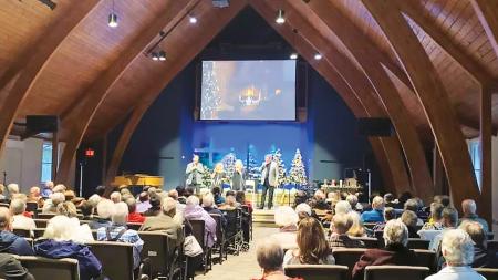 A community Christmas gospel concert at Compass Community Church.