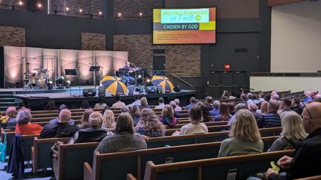 Keynote speaker Caesar Kalinowski leads the plenary session on Friday evening, Nov. 15.