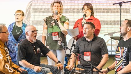 At the Canadian National Gathering in 2023, worship was led jointly by Indigenous and non-Indigenous leaders.