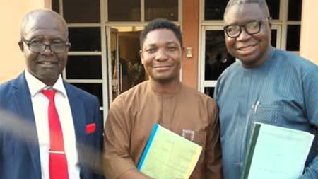 Rev. Stephen Hamidu (left) is working to equip a new generation of pastors in Reformed theology in Nigeria.