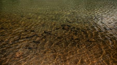 Rippling river water