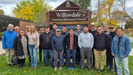 EPMC students spent time at Willowdale CRC as part of their Canadian connections trip.