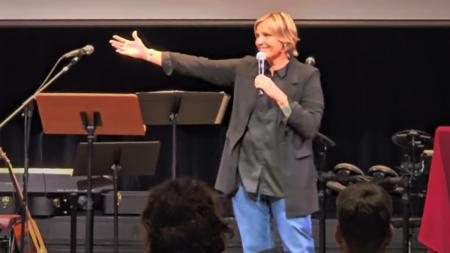 Danielle Strickland speaks at the Moving Forward in Faith Conference.