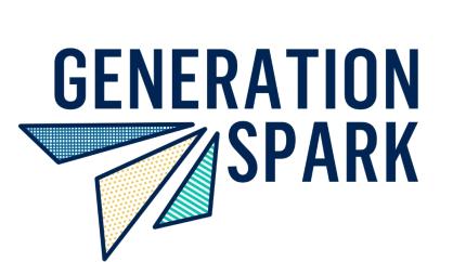 a graphic with the text Generation Spark
