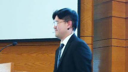 Kang Heo helped lead the chapel service at CTS on Apr. 17, 2024.