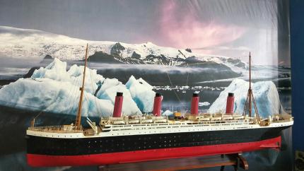 model of an ocean liner