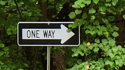 one way sign