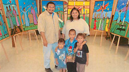 Ovide Joseph Bighetty and his family.