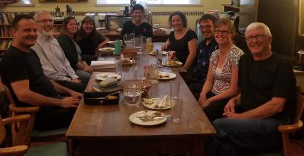 Members of CRC campus ministry at the University of Toronto with a few people who attend the Graduate Christian Fellowship.