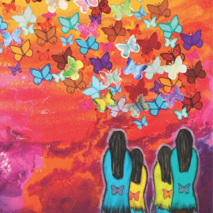 Butterfly Art - Edmonton Native Healing Center 