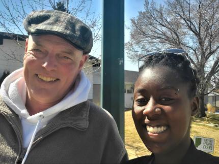 Ary Vreekn and his daughter, Chamsia, walk their neighborhood in Calgary, Alberta. Since participating in Go Local facilitated by Resonate Global Missio, Ary has built relationships with nearly 60 of his neighbors.