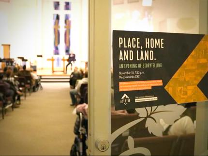 “Place, Home, and Land: An Evening of Storytelling” was held at Meadowlands Fellowship CRC in Ancaster, Ont. 