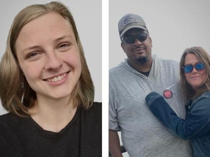 Aaron Solomon-Mills (pictured with his wife, Michelle) and Annika Kolean are distance learners at Calvin Theological Seminary.