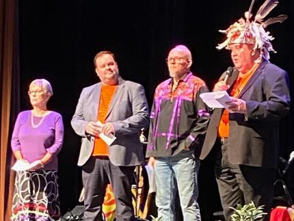 Jonathan Maracle and his band, Broken Walls, performed in Classis Quinte, thanks to a grant from the CRCNA.