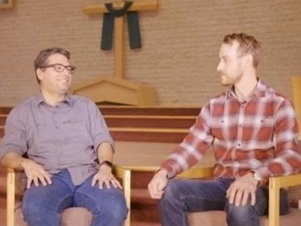Pastors Marcelo Viana (Amber Church) and Ben VerKerk (Covenant CRC) shared their story about church planting in Winnipeg, Man.