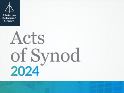 Cover of Acts of Synod 2024