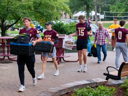 Move in day at Calvin University