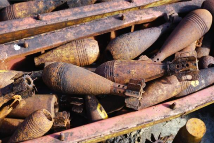 Unexploded bombs from Laos