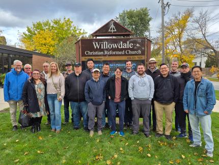 EPMC students spent time at Willowdale CRC as part of their Canadian connections trip.