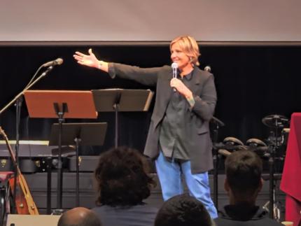 Danielle Strickland speaks at the Moving Forward in Faith Conference.