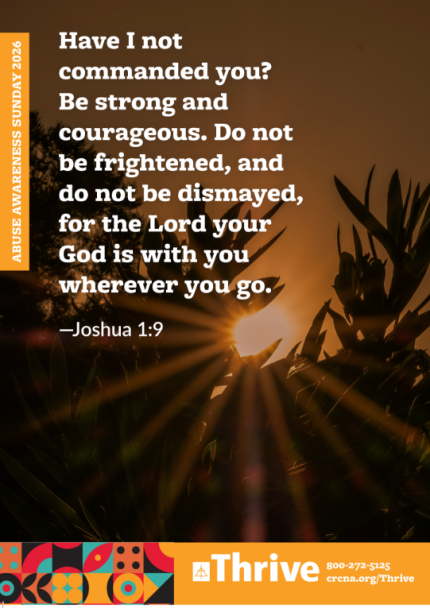 Safe Church bulletin insert for April 2026