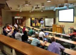 Distance students learning about the rhythm of hybrid courses