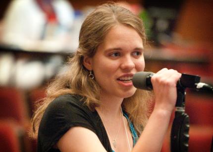 Nicole Veenkamp, young adult representative.