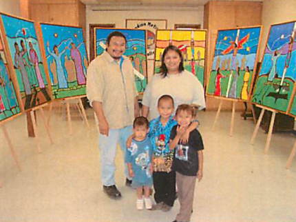 Ovide Joseph Bighetty and his family.
