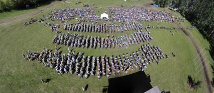 Sunday worship at the 17th Cadet International Camporee.