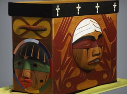 This TRC Bentwood Box reflects the strength and resilience of residential school survivors and their descendants.