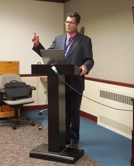 Asif Mall speaking to CRC group