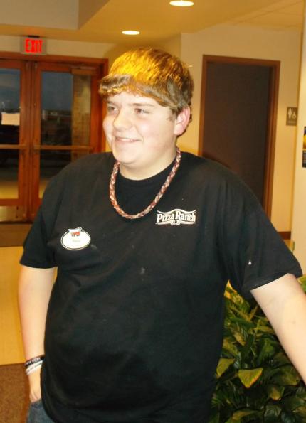 Blake helped during the youth group at Grace Fellowship.