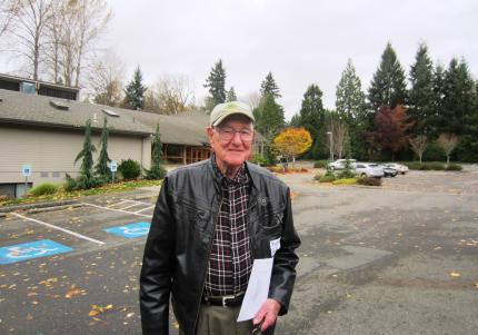 Bob Pasley stands outside Bellevue CRC