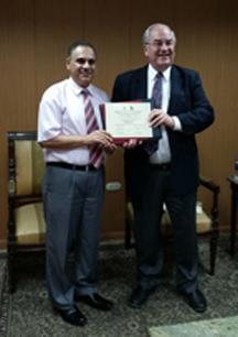 Rev. Joel R. Boot and Rev. Refat Fathy, general secretary of the Synod of the Nile Evangelical Presbyterian Church